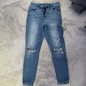 High waisted Denim jeans